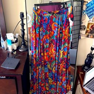 Rebdolls Colorful Floral Maxi Skirt